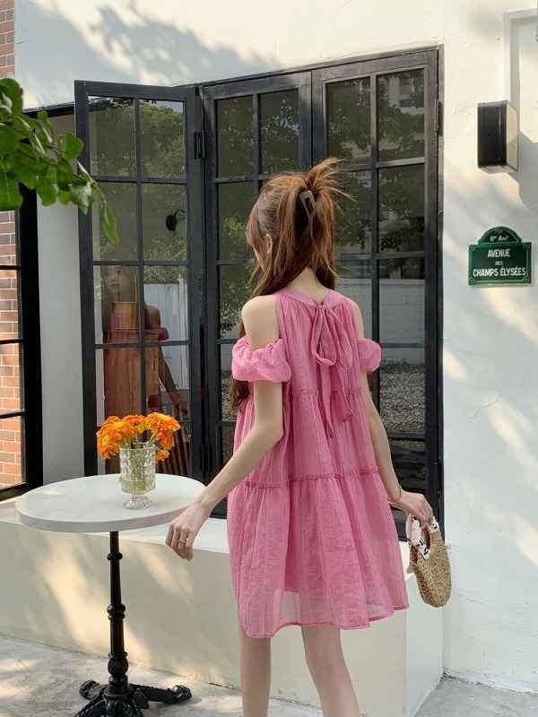  все 3 цвет Mini One-piece off плечо оборка симпатичный платье 2 следующий ....XL зеленый 