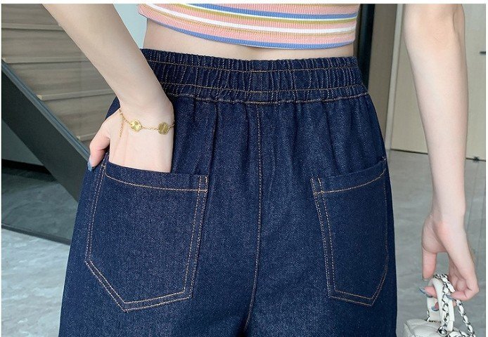 デニムパンツ ショートパンツ ミニパンツ ホットパンツ ワイド シンプル カジュアル 半ズボン レディース 2XL ブルー