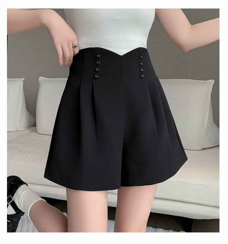 全3色 ショートパンツ ショーパン ハイウエスト 無地 シンプル XL ホワイト