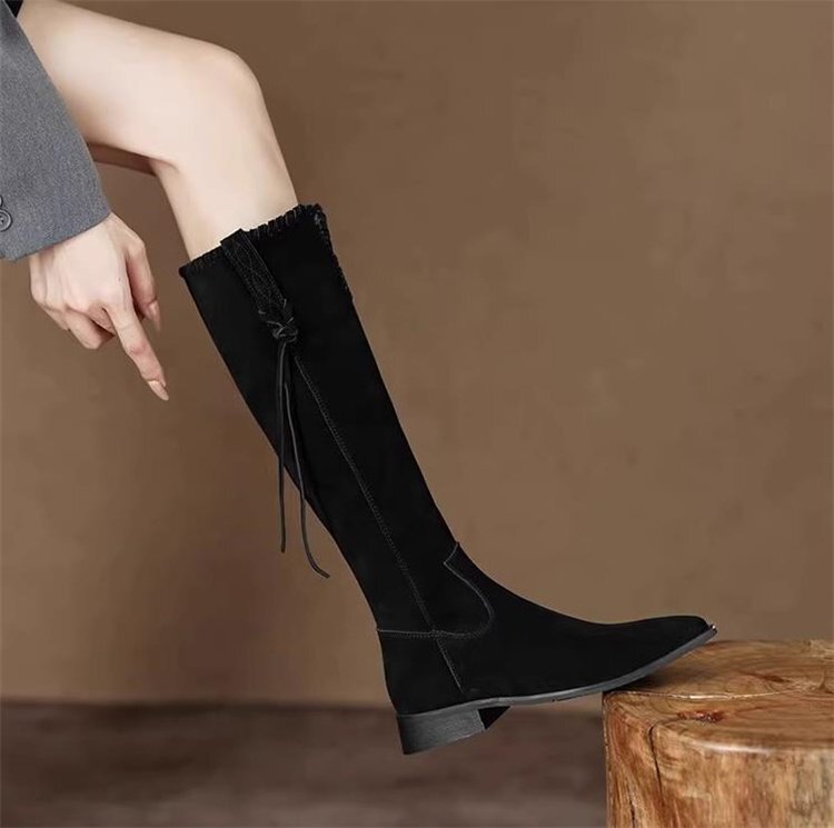  сапоги сапоги средний каблук простой casual выход красивый . женская обувь [40]25cm хаки 