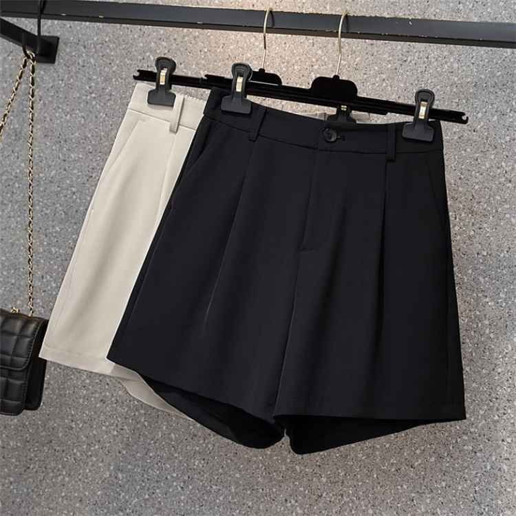 ハイエンド 大きいサイズ レディース 夏 新品 スーツ ショートパンツ スリム 3XL オフホワイト