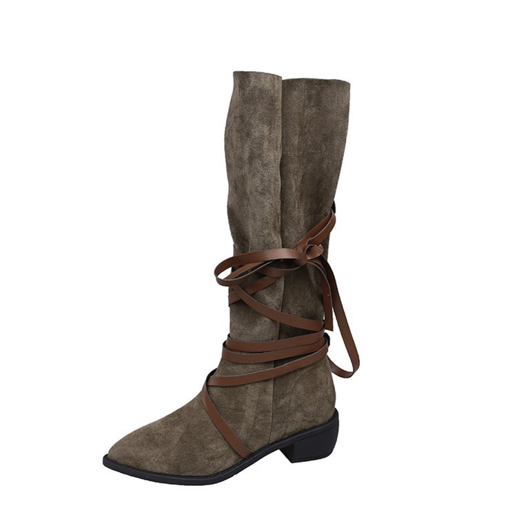 po Inte dotu короткие сапоги сапоги тонкий Western kau Boy ботинки 35 черный ( короткие сапоги )