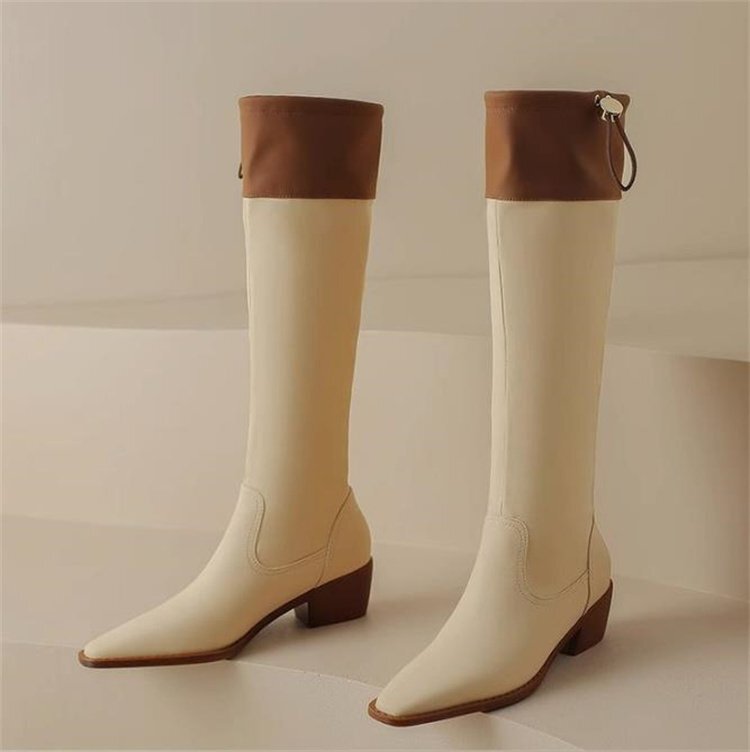 сапоги всесезонный модный простой красивый . casual выход женская обувь [38]24cm бежевый 