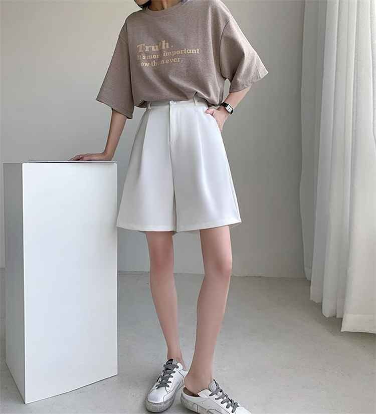 ショートパンツ ワイドパンツ ストレート スリム ミドルパンツ 2XL ブルー
