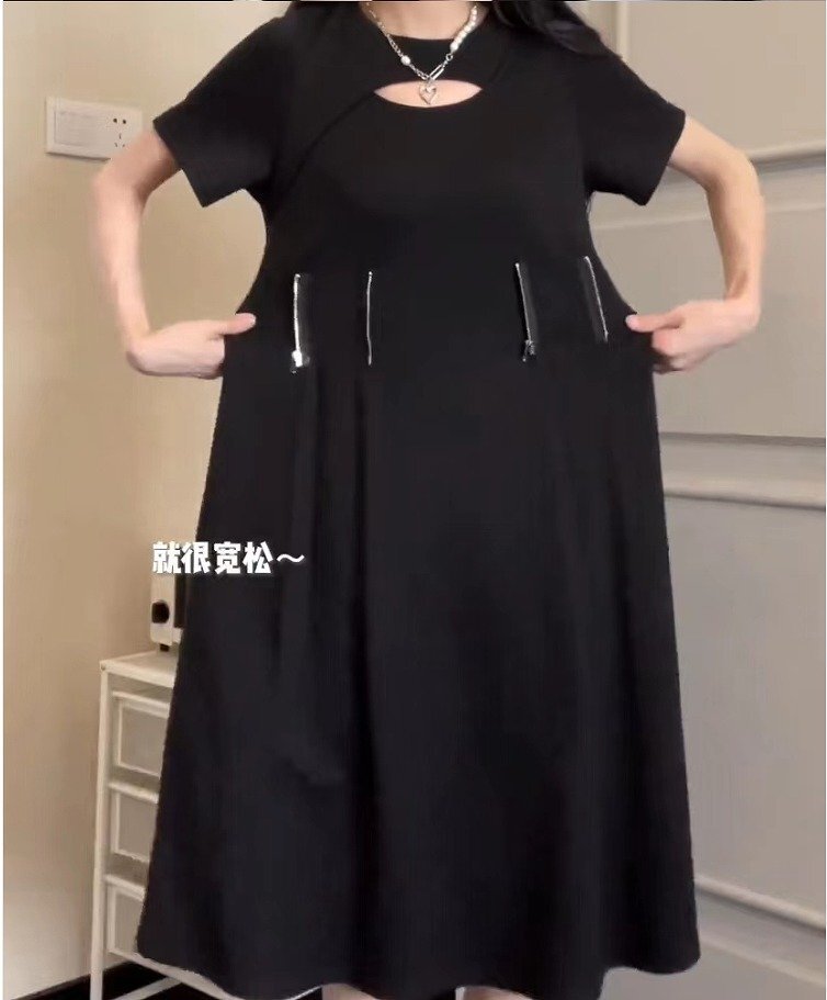 ファッションワンピース L ブラック