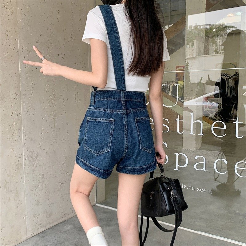 デニムショートパンツ ショーパン ジーパン 切り替え スリム 著痩せ デニム 【大きいサイズあり】 2XL ブルー