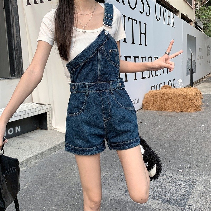 デニムショートパンツ ショーパン ジーパン 切り替え スリム 著痩せ デニム 【大きいサイズあり】 2XL ブルー