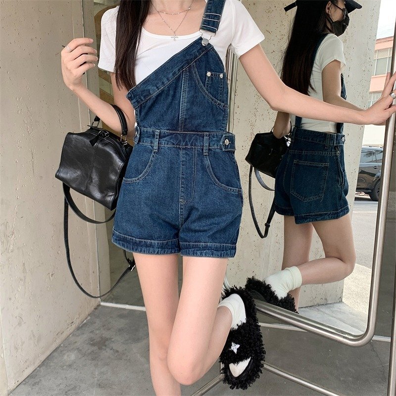 デニムショートパンツ ショーパン ジーパン 切り替え スリム 著痩せ デニム 【大きいサイズあり】 2XL ブルー