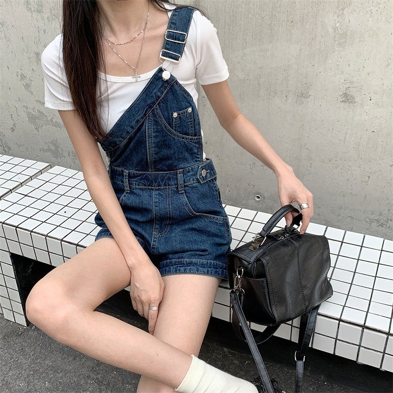 デニムショートパンツ ショーパン ジーパン 切り替え スリム 著痩せ デニム 【大きいサイズあり】 2XL ブルー