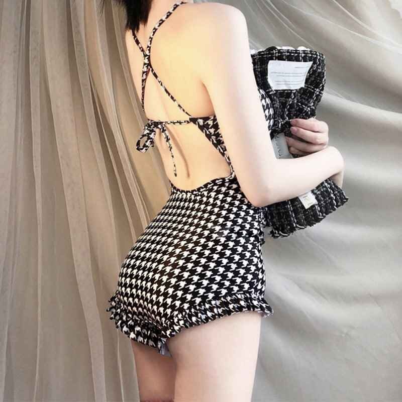 ワンピース水著 モノキニ リボン 可愛い フリル セクシー クロス ストラップ水著 ワンサイズ ライトブルー