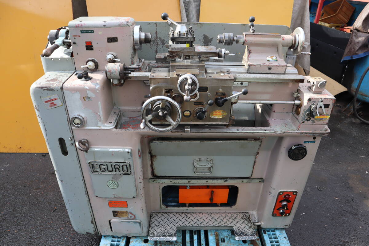 エグロ制小型旋盤GL-120型 200V 動作確認済　売り切り