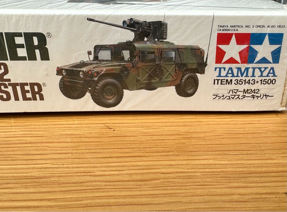 新品 TAMIYA 田宮模型 タミヤ HUMMER With M242 BUSHMASTER ハマー ブッシュマスターキャリヤー 1/35 ミニタリーミニチュアシリーズ NO.143