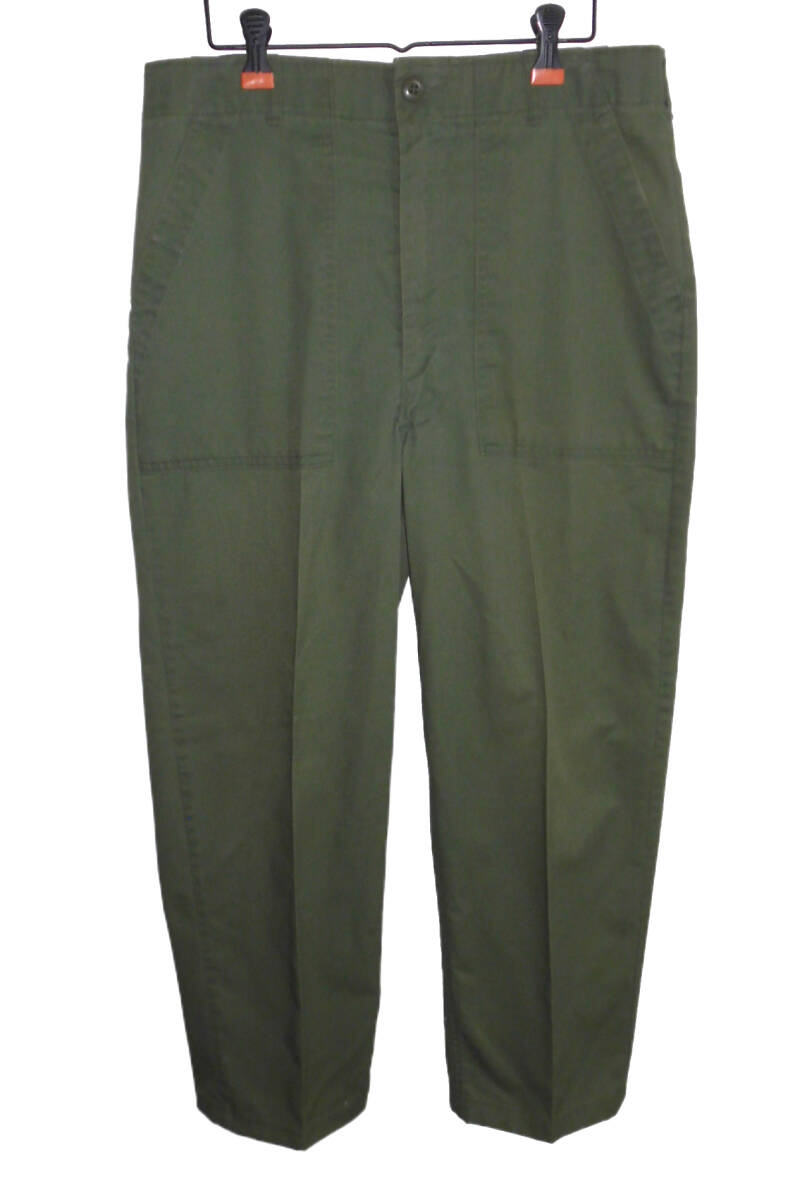 ◇美品 80's ビンテージ 米軍 実物 U.S.MILITARY TROUSERS MAN'S UTILITY DURABLE PRESS OG-507 ベイカーパンツ W34 1985年支給品