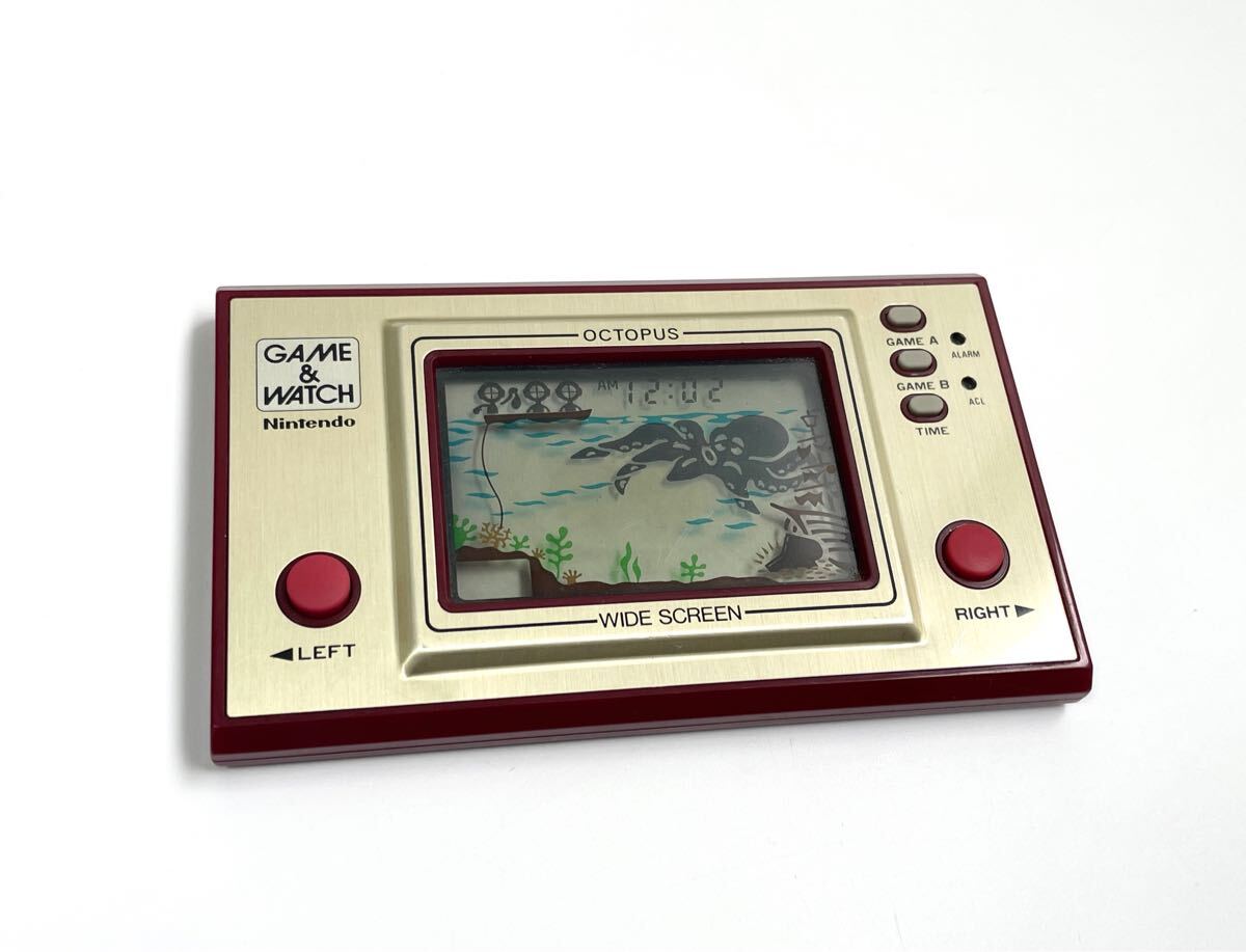 ゲームウォッチ オクトパス 動作確認ずみ レトロゲーム