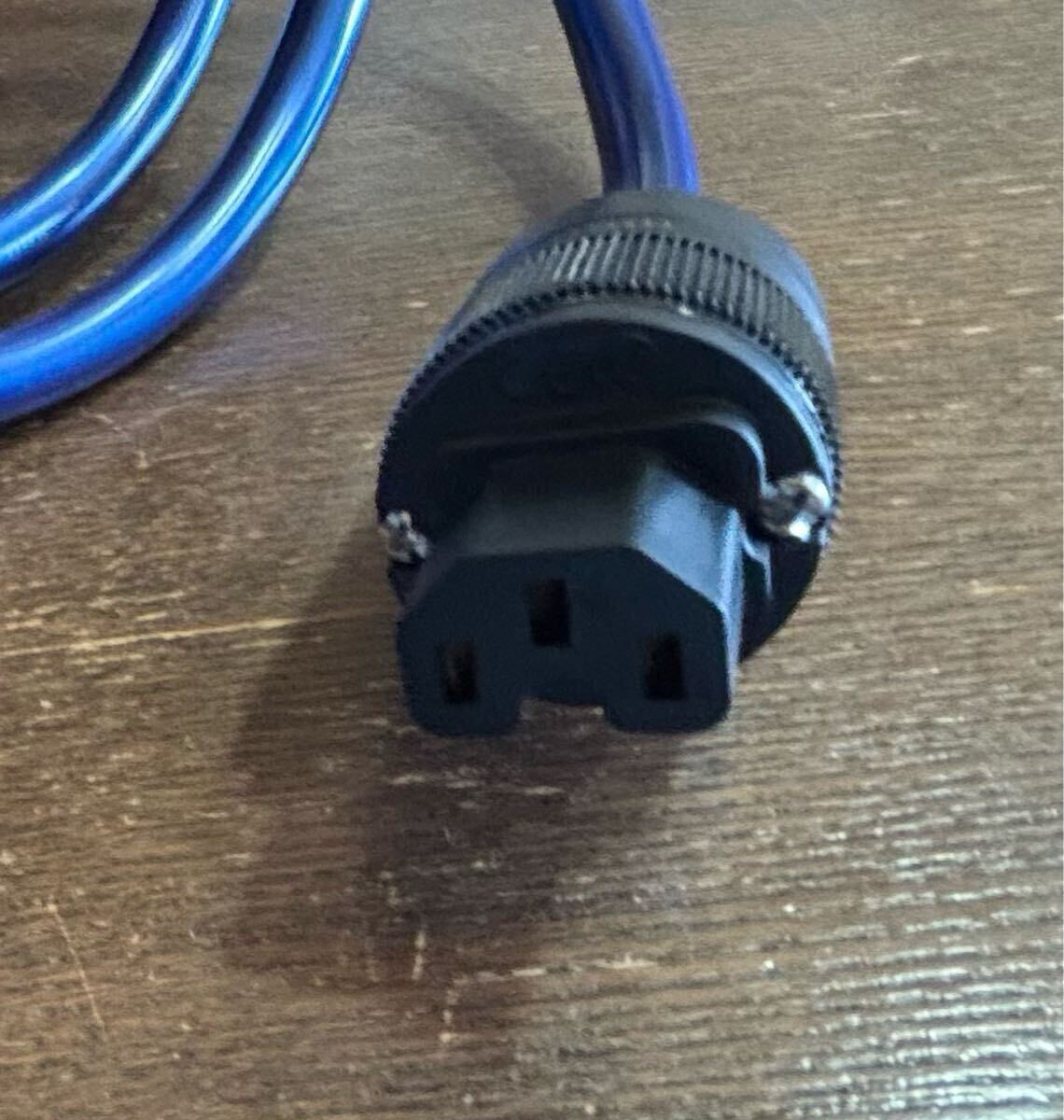 ★激レア★KHD電源ケーブル1.8m★Classy Acoustic Cable特注金メッキ電源プラグ、金メッキ端子、IECプラグは真鍮です。オイル塗布可能。_画像3