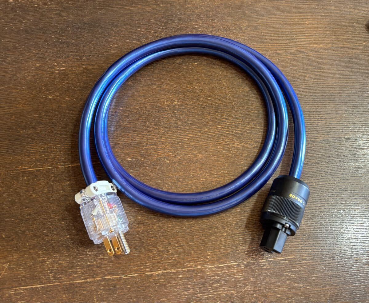 ★激レア★KHD電源ケーブル1.8m★Classy Acoustic Cable特注金メッキ電源プラグ、金メッキ端子、IECプラグは真鍮です。オイル塗布可能。_画像1