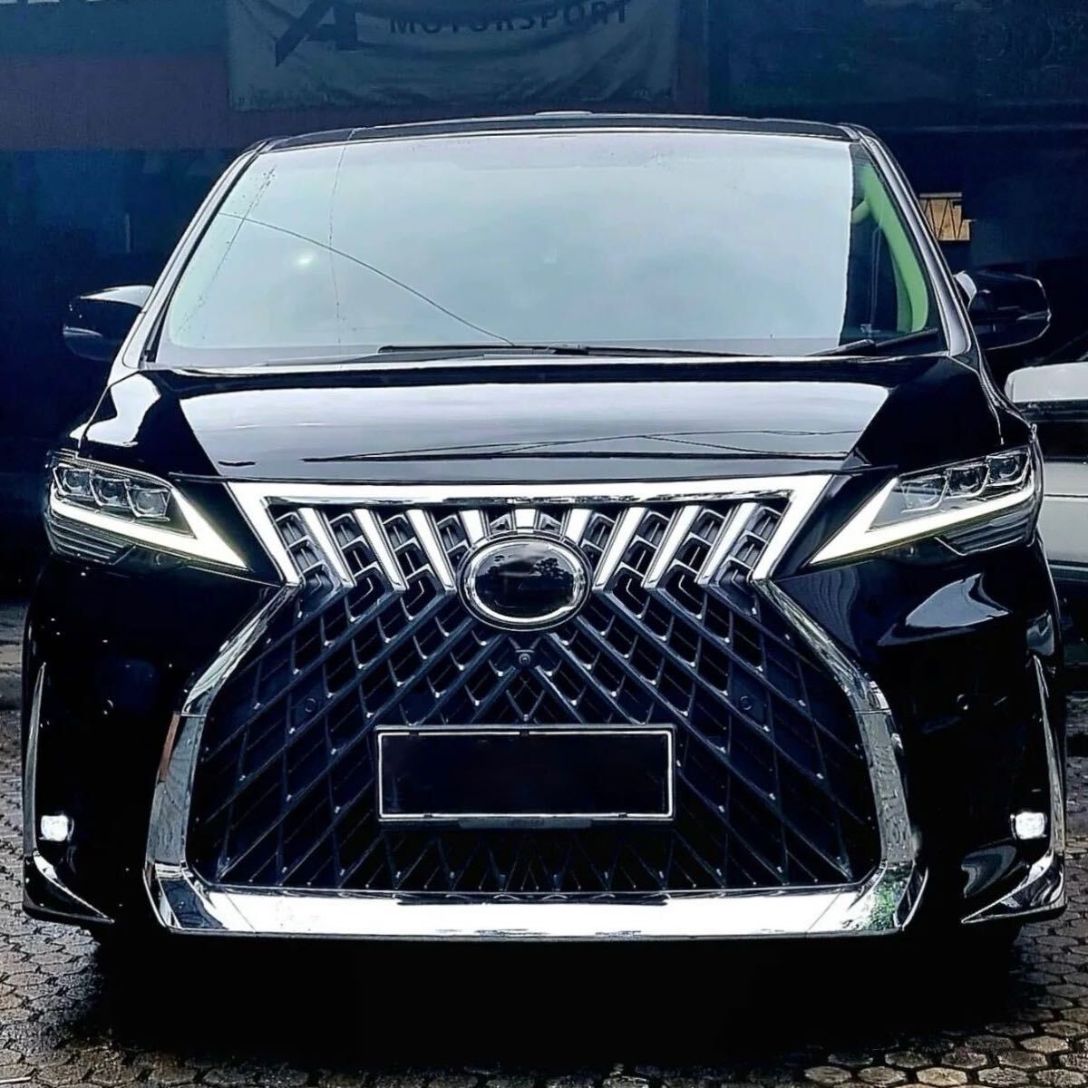 30系 後期 アルファード レクサス LM 仕様 フルキット 30アルファード前期/30前期後期ヴェルファイア用もあります!ヘッドライトロゴ有_画像4