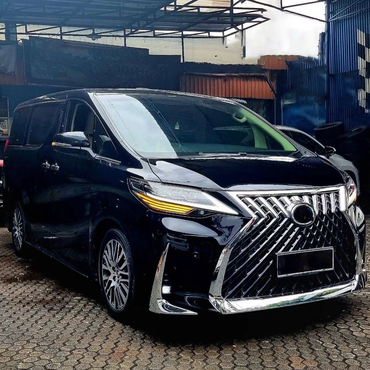 30系 後期 アルファード レクサス LM 仕様 フルキット 30アルファード前期/30前期後期ヴェルファイア用もあります!ヘッドライトロゴ有_画像5