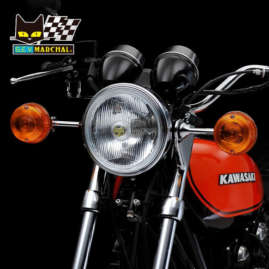 FROM JAPAN 専用 Z2 Z400FX Z650F マーシャルヘッドライト889 クリアーレンズ