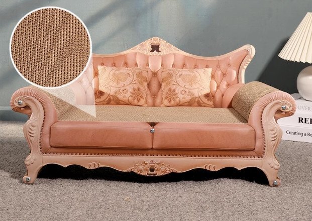 豪華な 春秋用 貓ハウス ネコ用ソファ 立て式爪磨き器 摩耗に強い 貓のおもちゃ用品 爪とぎベッド 多機能 耐荷重は10kg （t39）