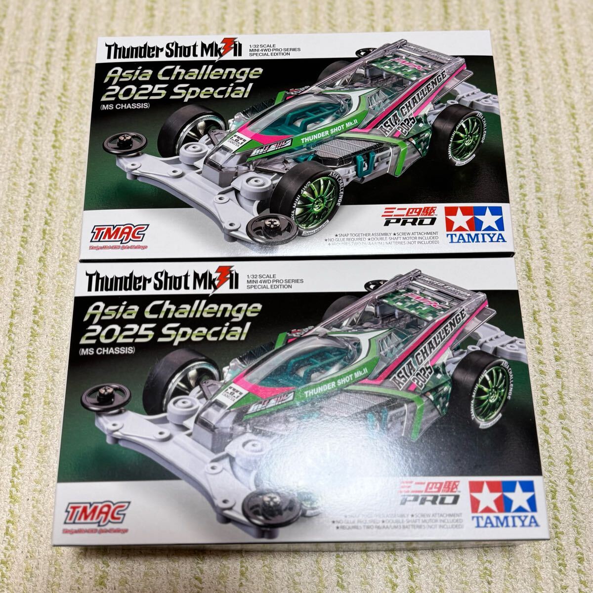 ミニ四駆 サンダーショットMk.2 アジアチャレンジ2025 新品 2台 ミニ四駆 サンダーショット アジアチャレンジ2025スペシャル 2台