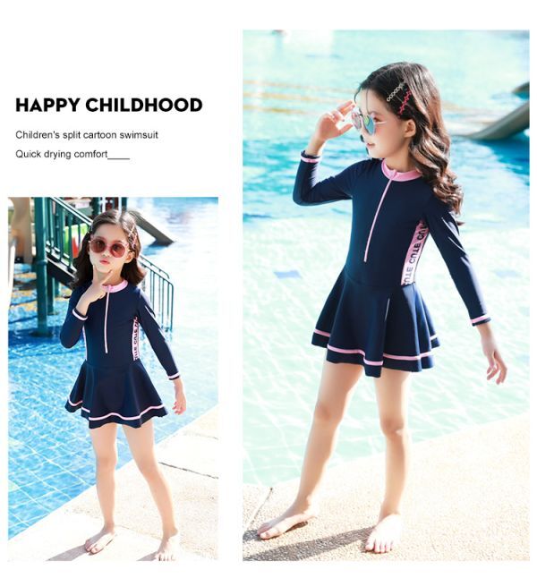 ピンク M 90㎝ 水著 ワンピース 女の子 ガールズ水著 スクール水著 ベビー水著 子供用水著 幼稚園 保育園 小學(xué)生 水泳教室 海 夏