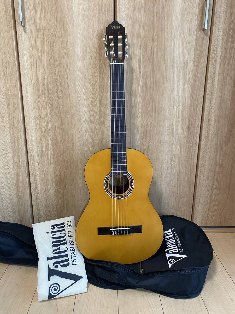 直接引き取りOK!　Valencia ESTABLISHED 1972　VC204　ギター　ソフトケースおまけ付き　中古