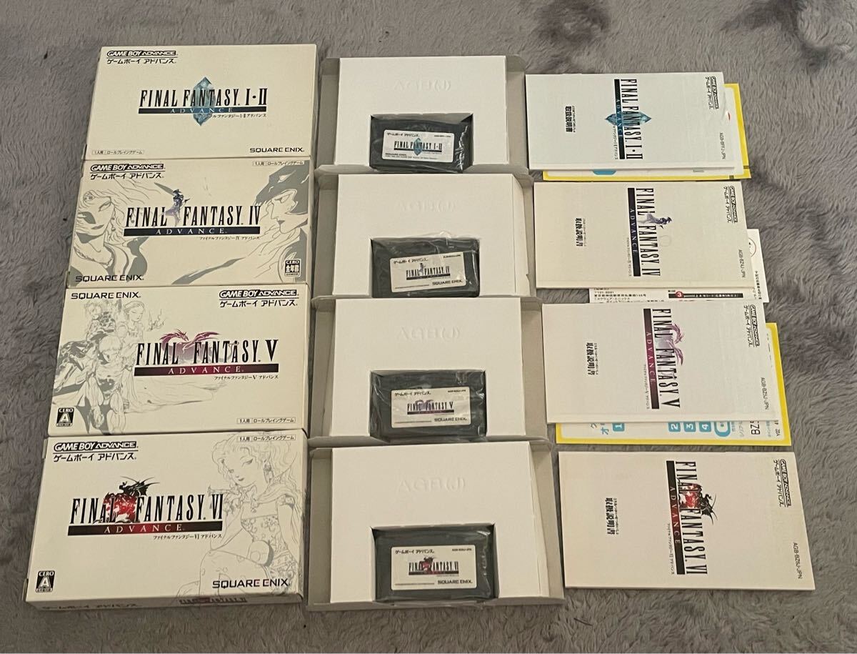FF  Ⅰ Ⅱ Ⅳ Ⅴ Ⅵ　GBA ゲームボーイアドバンス ファイナルファンタジー I II IV V VI ゲームボーイアドバンス