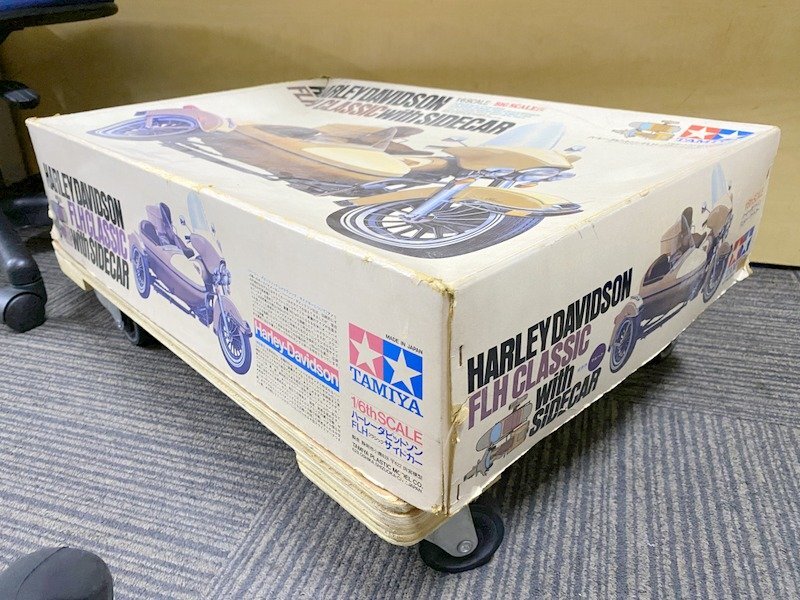 TAMIYA 1/6 オートバイシリーズ No.18 ハーレーダビットソン FLH クラシック サイドカー プラモデル タミヤ 1円~　S5630