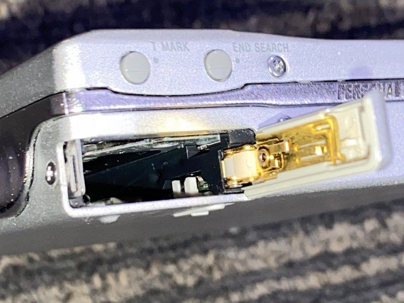 [ электризация * выход звука 0]SONY MZ-R910 портативный MD магнитофон серебряный Walkman Sony 1 иен ~ M0655