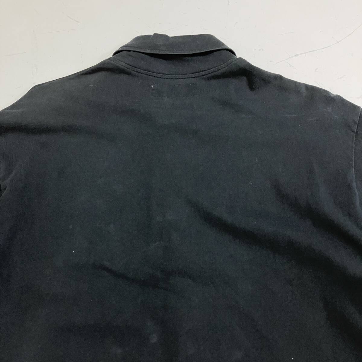 90s Yohji Yamamoto Pour Homme スナップ シャツ ジャケット 黒 Mサイズ ヨウジヤマモトプールオム ブルゾン VINTAGE archive 5050391_画像6