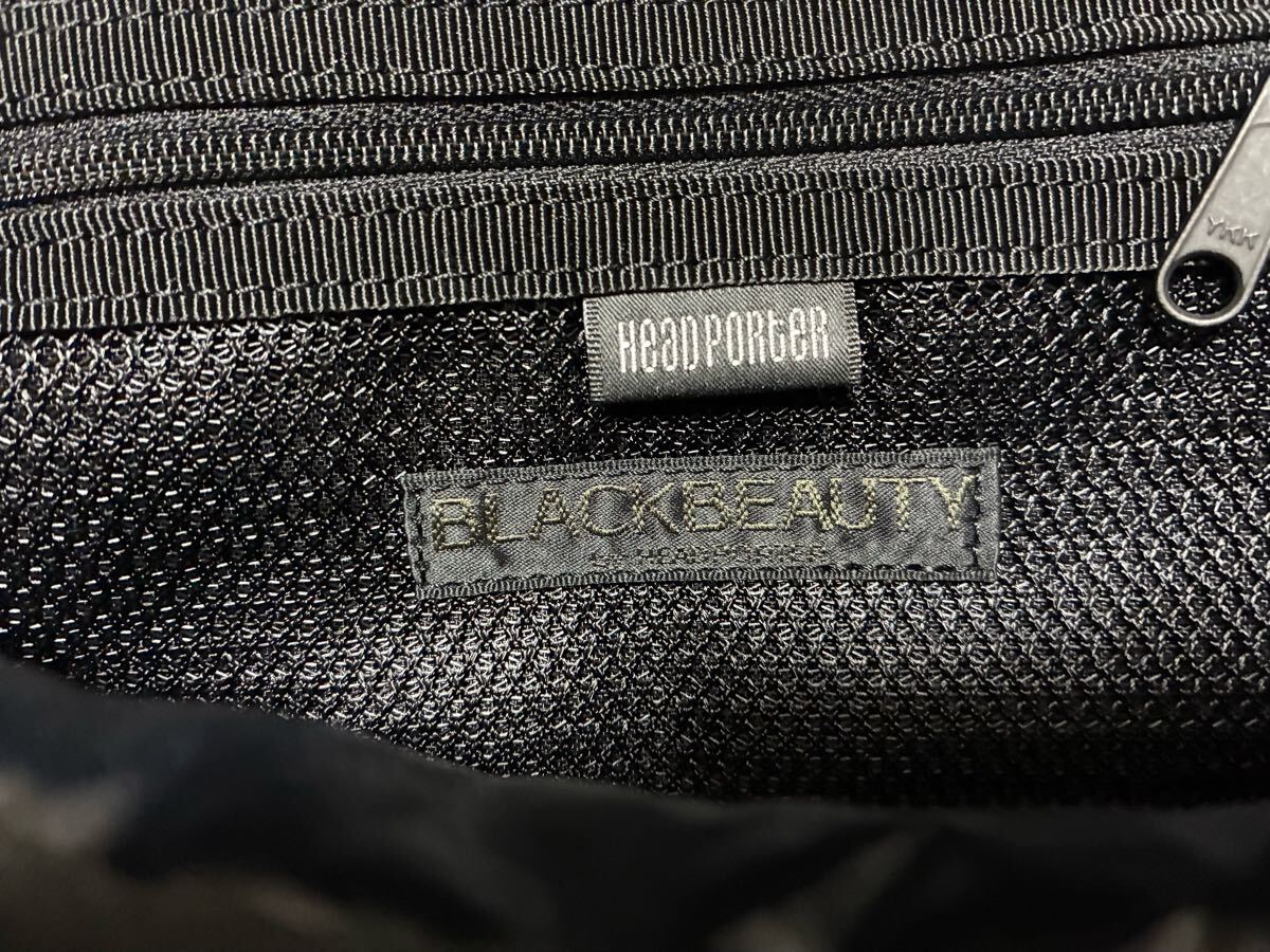 新品 未使用 HEAD PORTER BLACKBEAUTY ドットウエストバッグ _画像4