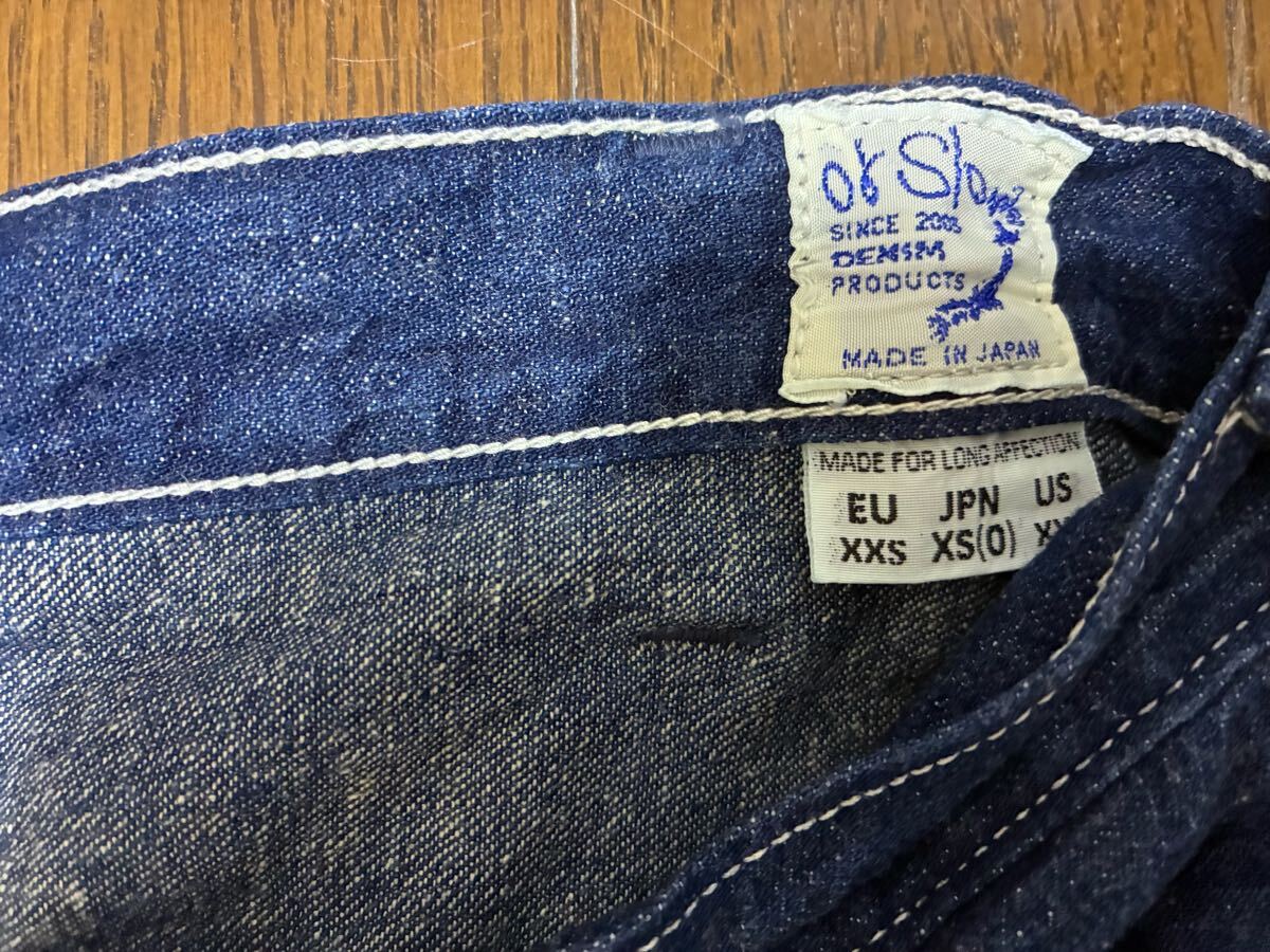  или s low Denim painter's pants XS 0 рабочие брюки индиго превосходный товар 