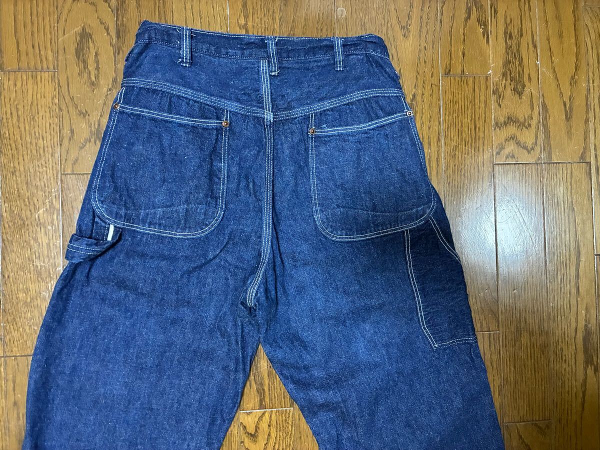  или s low Denim painter's pants XS 0 рабочие брюки индиго превосходный товар 