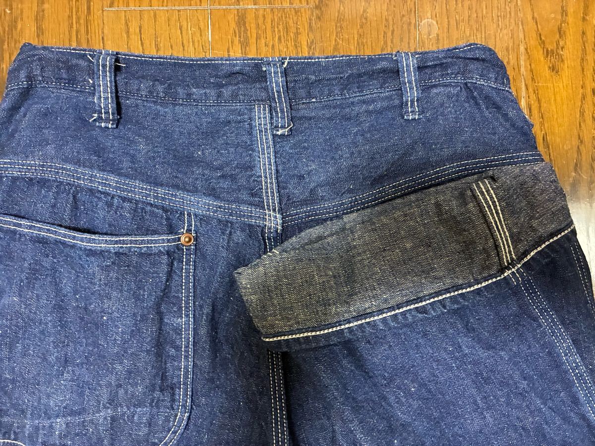  или s low Denim painter's pants XS 0 рабочие брюки индиго превосходный товар 