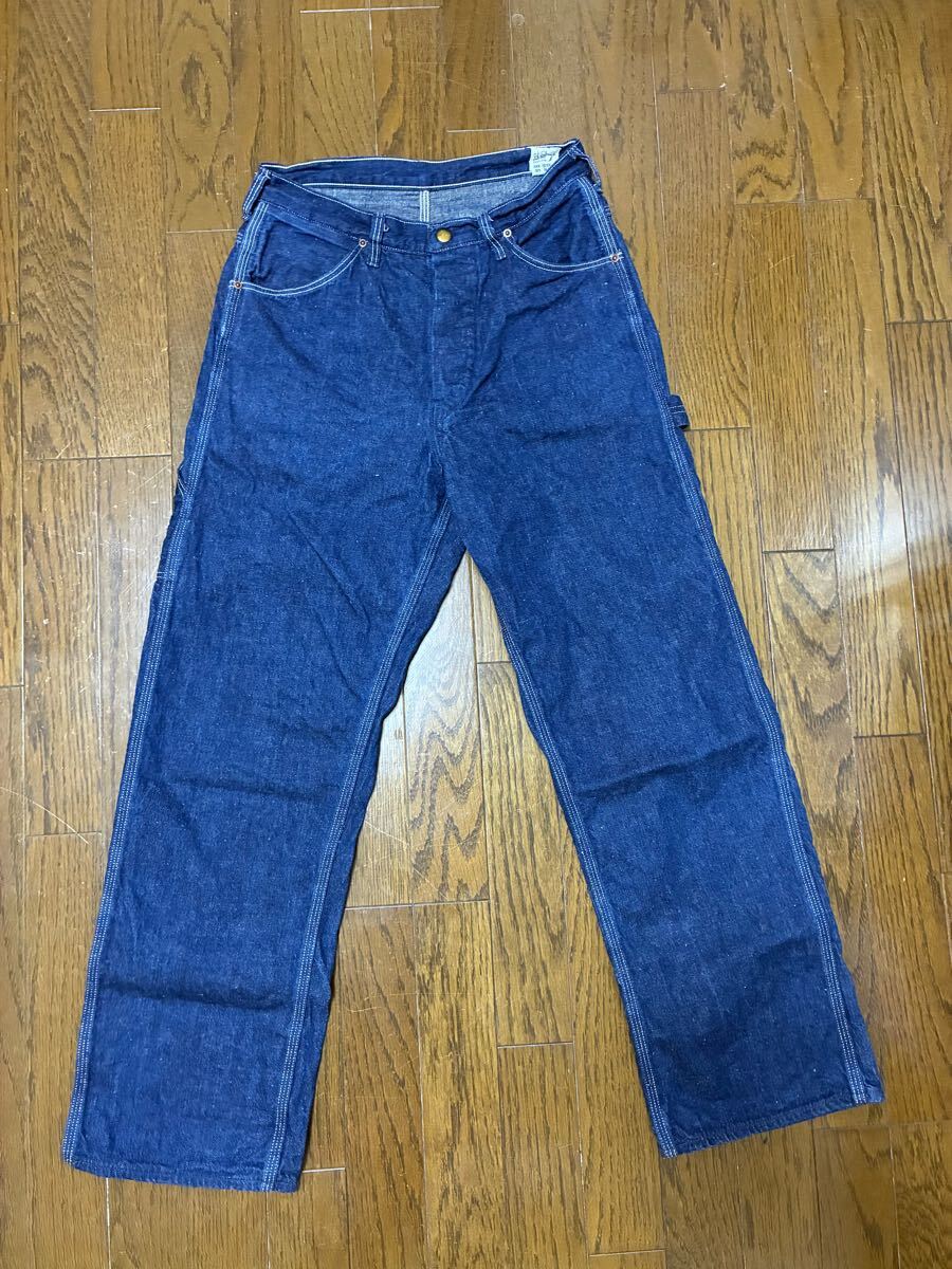  или s low Denim painter's pants XS 0 рабочие брюки индиго превосходный товар 