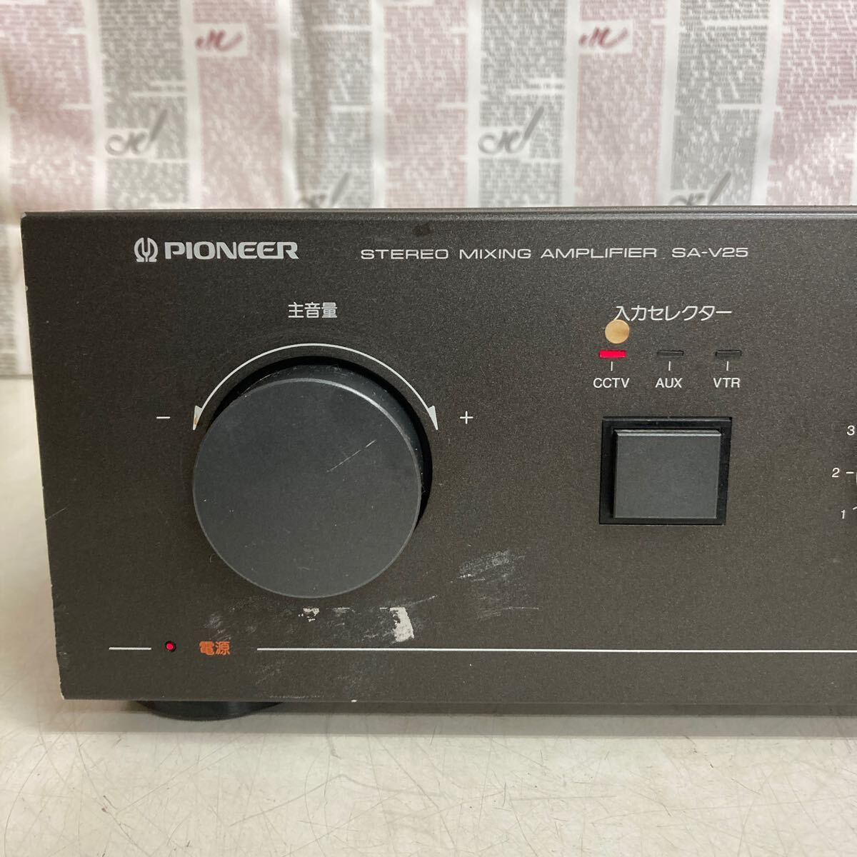 J532 PIONEER/ Pioneer SA-V25 смешивание усилитель караоке оборудование звуковая аппаратура / электризация OK работоспособность не проверялась утиль 