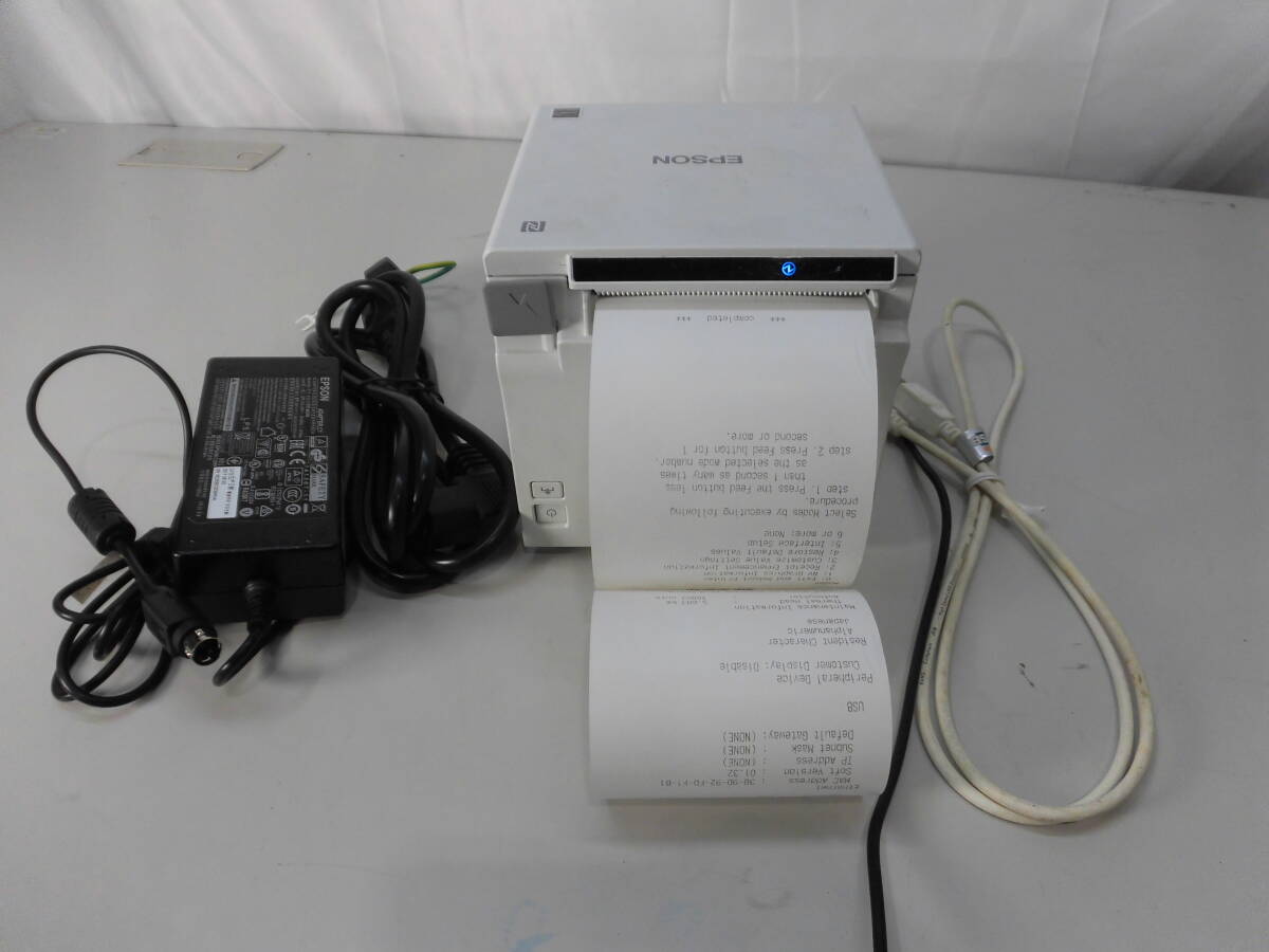 **1802 EPSONre сиденье принтер TM-m30 611 M335B электризация 0 печать знак проверка 0 AC есть 5.683km 78807cuts**