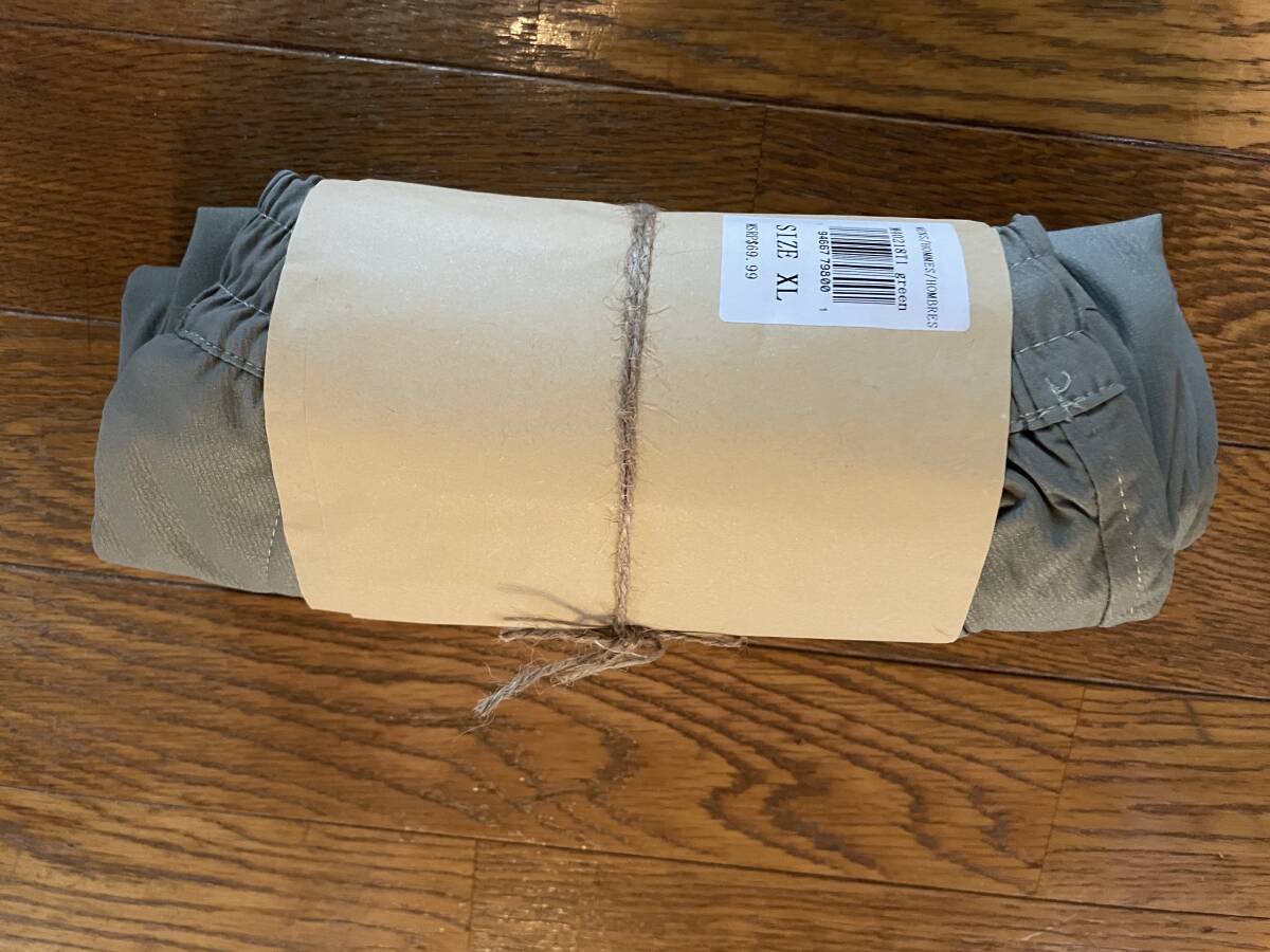 新品　イギリスMITRE　夏用薄手トレッキングパンツ　軽量防破素材　　グリーン　XL
