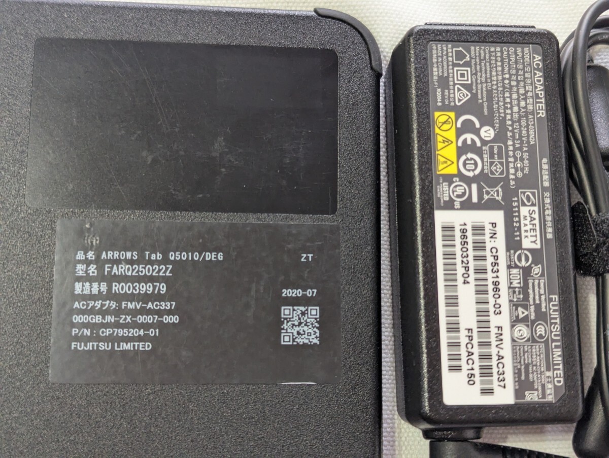 Fujitsu タブレット-ARROWS Tab Q5010/DEG Celeron SSD 128GB /Windows11