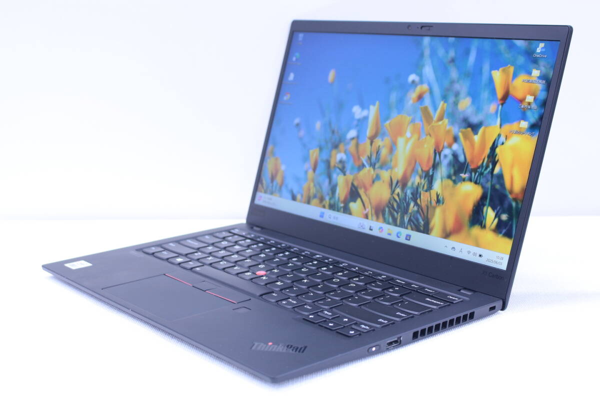 1円～ 10世代Corei7 16Gメモリ バッテリー良好 ThinkPad X1 Carbon Gen8 i7-10510U 超高速NVMeSSD256G 14インチFHD Wi-Fi6 薄型 Windows11