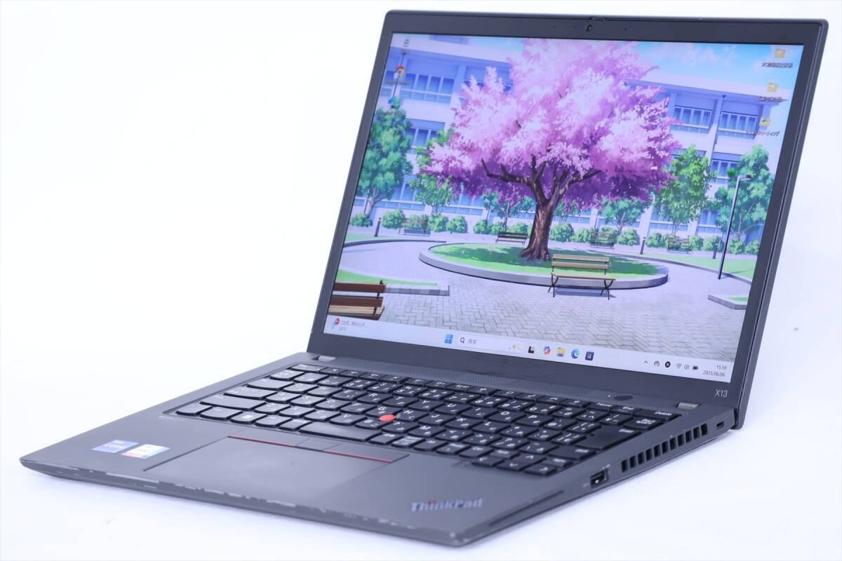 1円～ 16Gメモリ バッテリー良好 2022年制 Lenovo ThinkPad X13 Gen2 i7-1165G7 16G SSD512G 13.3WUXGA Windows11 WiFi6 11世代CPU