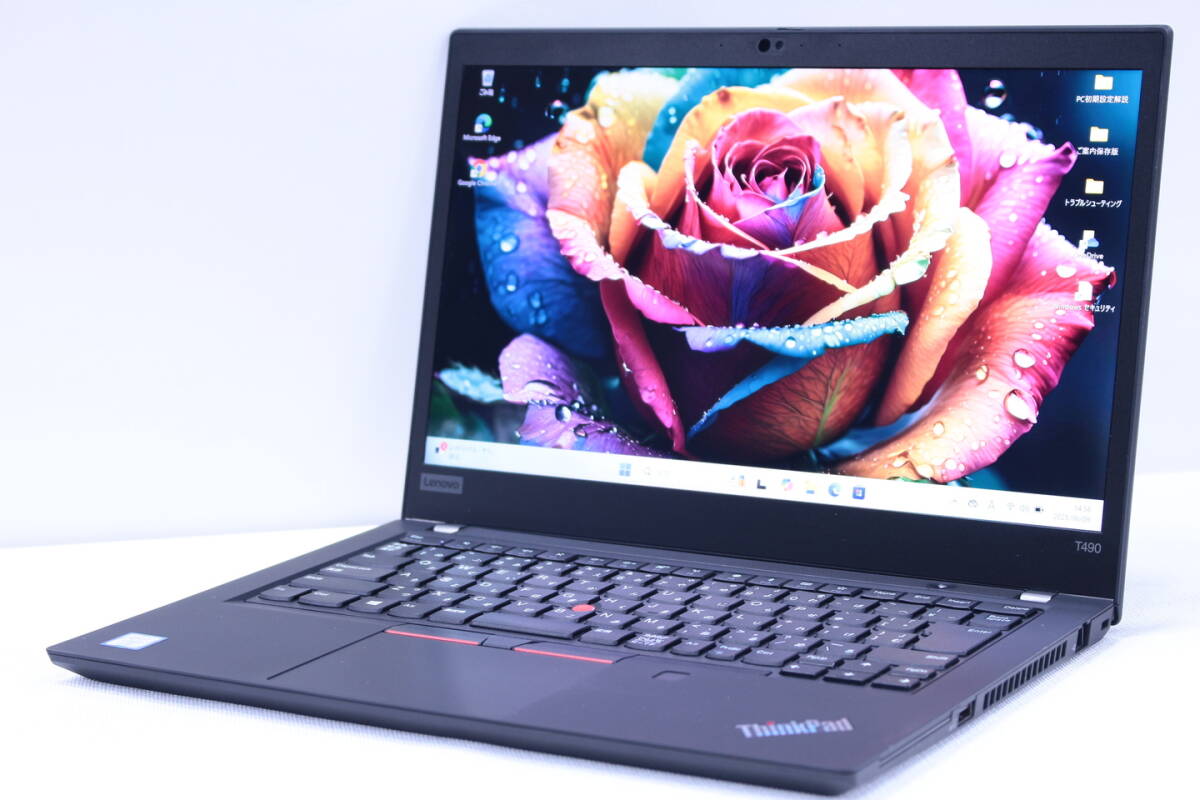 1円～ Corei7 16Gメモリ GeForceMX250 ThinkPad T490 i7-8665U 16G NVMeSSD512G 14インチWQHD Windows11 薄型