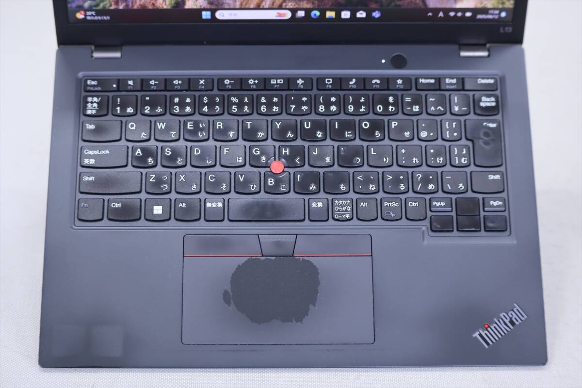 1円～ 12世代Corei7 16Gメモリ ThinkPad L13 Gen3 i7-1255U 16G 512G 13.3WUXGA Windows11 Wi-Fi6 Thunderbolt4 バッテリー良好 CCA評価