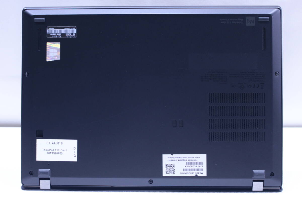 即配 バッテリー良好 薄型軽量 ThinkPad X13 Gen1 i5-10310U 8G NVMeSSD256G 13.3インチFHD Windows11 BAA評価
