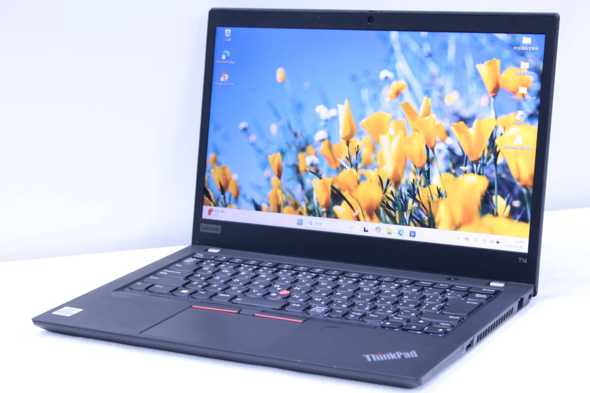 1円～ 16Gメモリ ThinkPad T14 Gen1 i5-10310U NVMeSSD256G 14インチFHD Wi-Fi6 Win11 薄型 打ちやすさ高評(píng)価キーボード