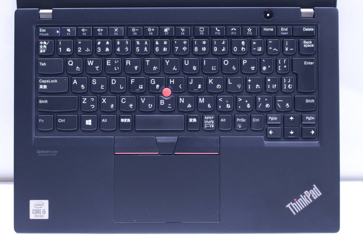 即配 バッテリー良好 ThinkPad X13 Gen1 i5-10210U 8G NVMeSSD256G 13.3インチFHD Wi-Fi6 Windows11 薄型軽量 BAA評価