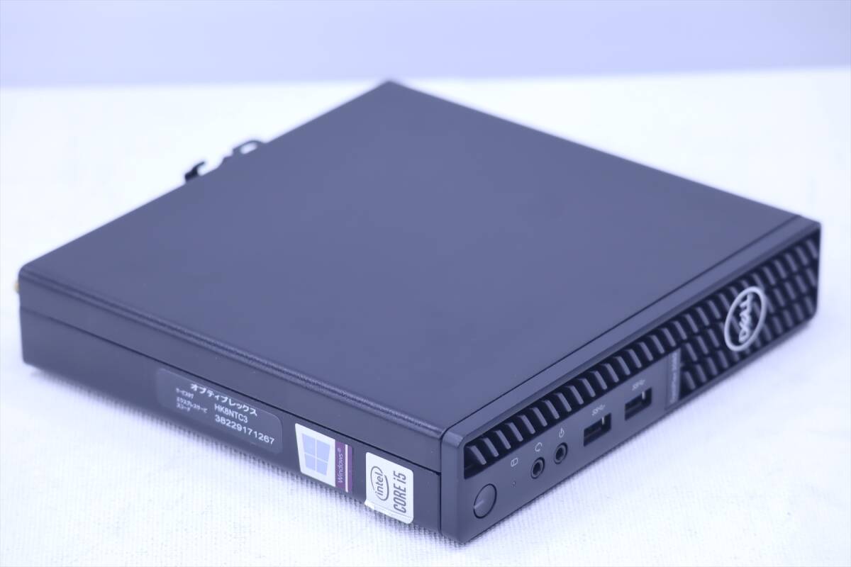 1円～ 無線LAN搭載モデル 16GB大容量メモリ Windows11 高性能 超小型デスクトップ DELL OptiPlex 3080 Micro i5-10500T RAM16GB SSD256GB