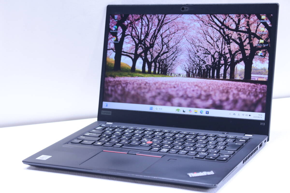 1円～ 薄型軽量 バッテリー良 10世代Corei5 Office2019 ThinkPad X13 Gen1 i5-10310U 8G NVMe256G 13.3FHD Windows11 BBA評価