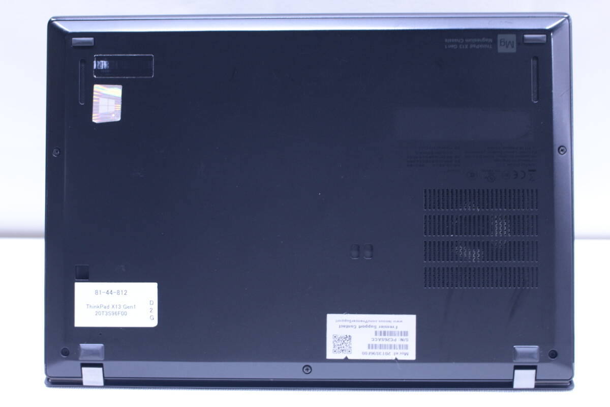 1円～ 薄型軽量 バッテリー良 10世代Corei5 Office2019 ThinkPad X13 Gen1 i5-10310U 8G NVMe256G 13.3FHD Windows11 BBA評価